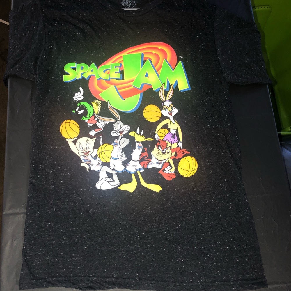 Heathered space jam tee